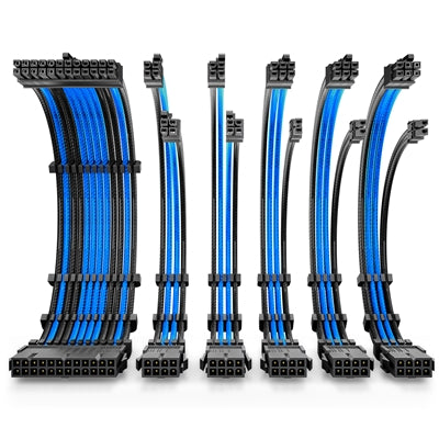 Antec 16AWG PSU Extension Cable Kit 6-Pack Black/Blue 300mm Antec 16AWG PSU Extension Cable Kit 6-Pack Black/Blue 300mm